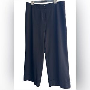 Dress Barn wide leg black dress pants